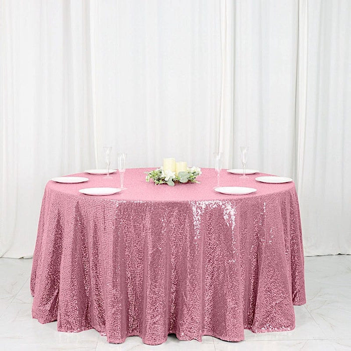 120" Sequined Round Tablecloth TAB_02_120_015