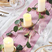 12x108" Glitter Geometric Honeycomb Paper Disposable Table Runner Roll