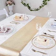 12x108" Glitter Paper Disposable Table Runner Roll Circle Design