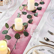 12x108" Glitter Paper Disposable Table Runner Roll Circle Design