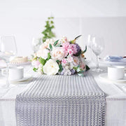 12x108" Glitter Paper Disposable Table Runner Roll Circle Design