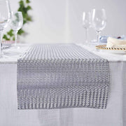 12x108" Glitter Paper Disposable Table Runner Roll Circle Design