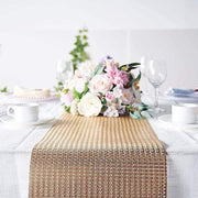 12x108" Glitter Paper Disposable Table Runner Roll Circle Design