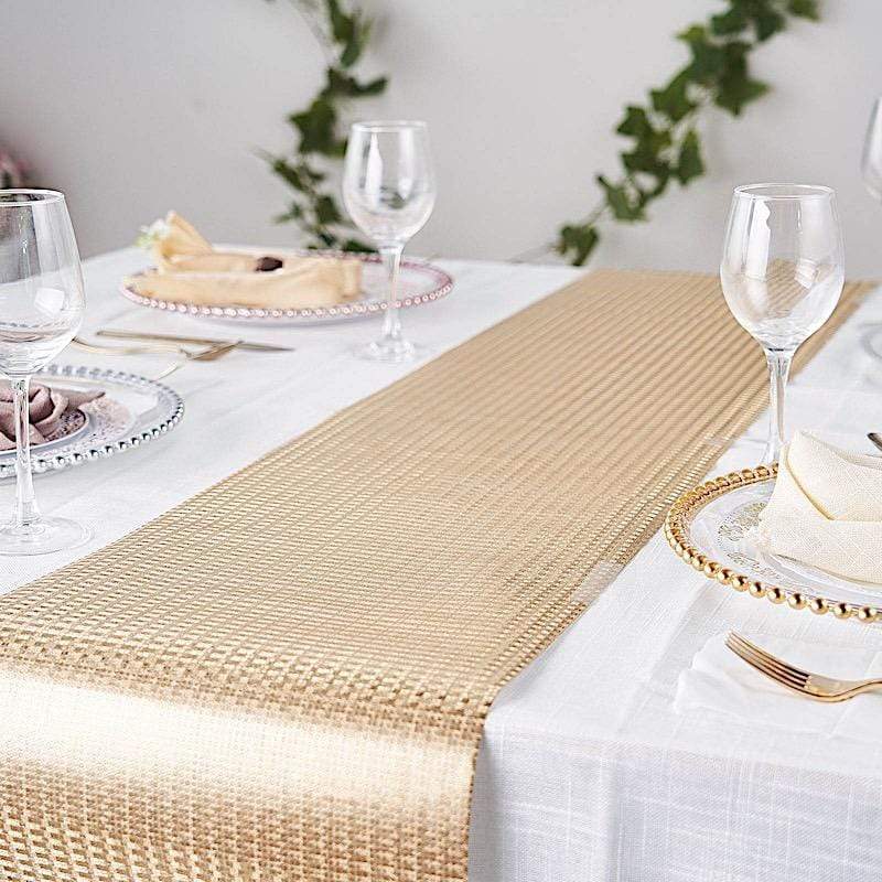 12x108" Glitter Paper Disposable Table Runner Roll Circle Design