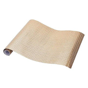 12x108" Glitter Paper Disposable Table Runner Roll Circle Design RUN_GLIT_03_GOLD