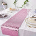 12x108" Glitter Paper Disposable Table Runner Roll Floral Design