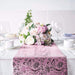 12x108" Glitter Paper Disposable Table Runner Roll Floral Design