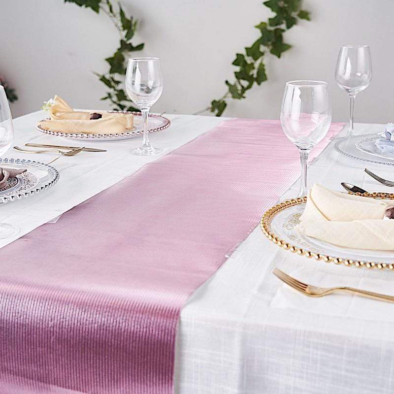 12x108" Glitter Ridge Design Paper Disposable Table Runner Roll