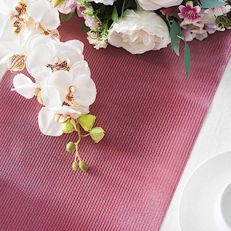 12x108" Glitter Ridge Design Paper Disposable Table Runner Roll