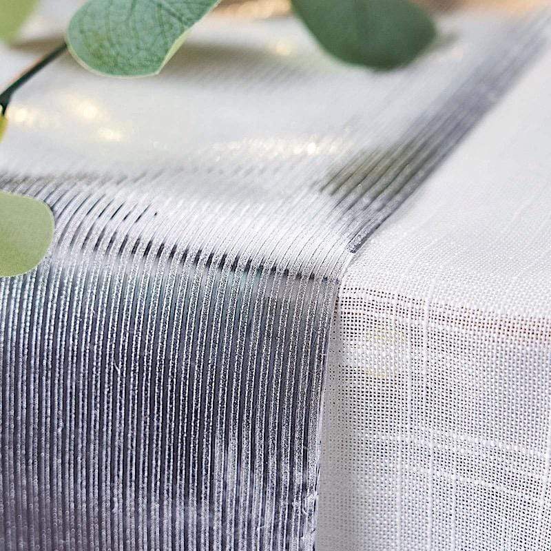 12x108" Glitter Ridge Design Paper Disposable Table Runner Roll