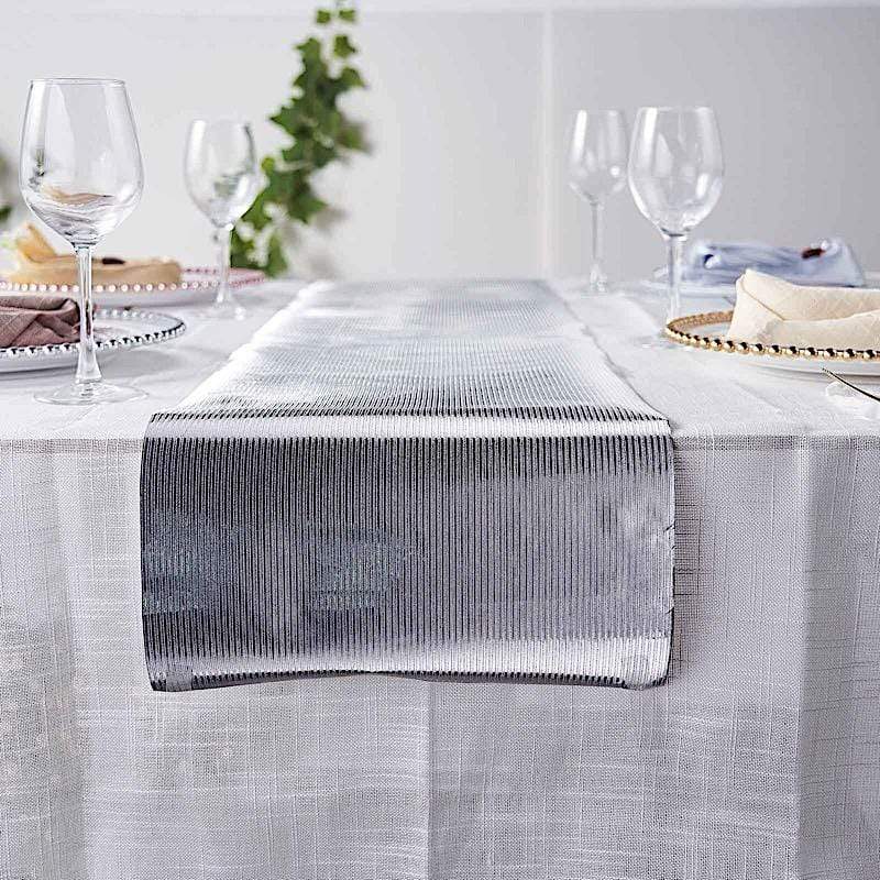 12x108" Glitter Ridge Design Paper Disposable Table Runner Roll
