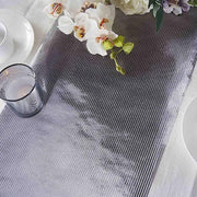 12x108" Glitter Ridge Design Paper Disposable Table Runner Roll