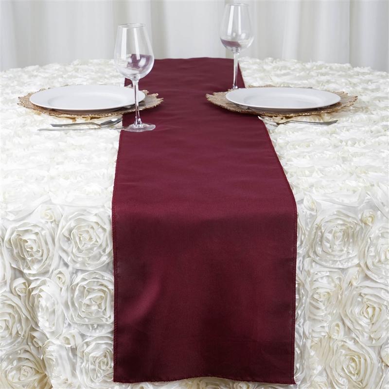 12x108" Polyester Table Top Runner Wedding Decorations