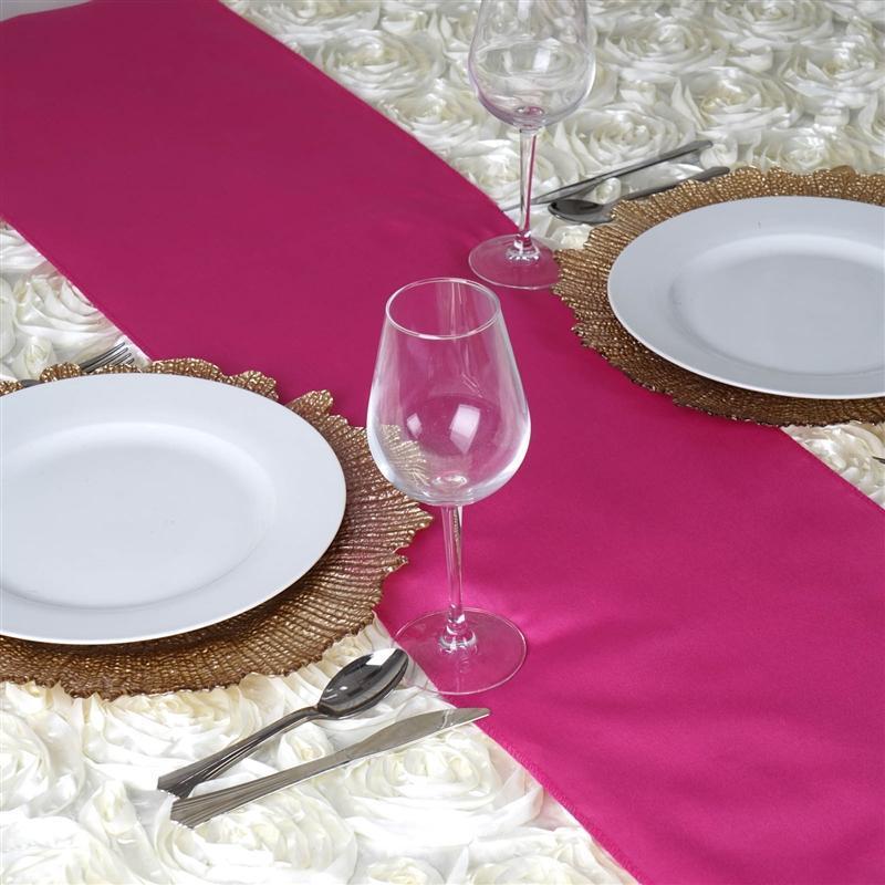 12x108" Polyester Table Top Runner Wedding Decorations