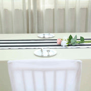 12x108" Satin Stripes Table Top Runner Wedding Decorations