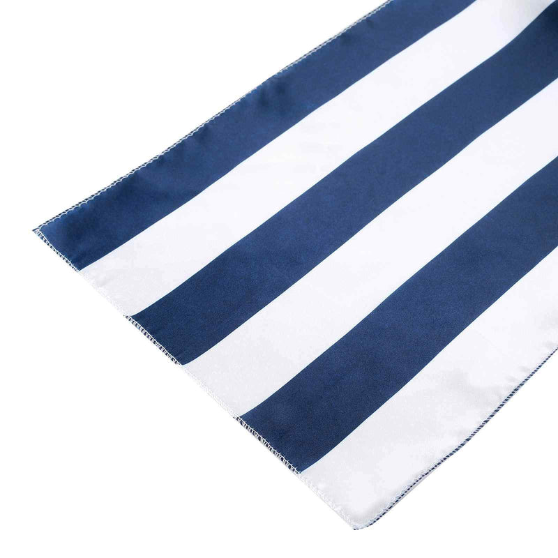 12x108" Satin Stripes Table Top Runner Wedding Decorations