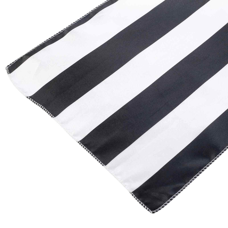 12x108" Satin Stripes Table Top Runner Wedding Decorations