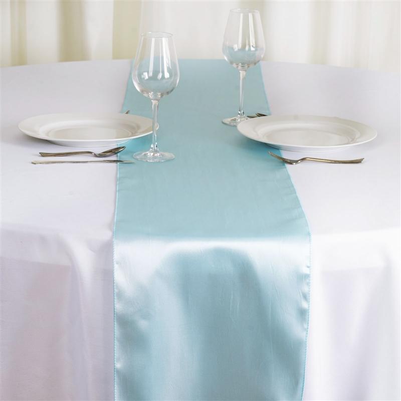 12x108" Satin Table Top Runner Wedding Decorations