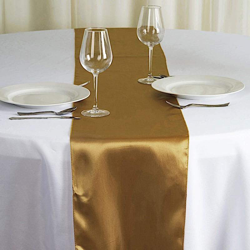 12x108" Satin Table Top Runner Wedding Decorations