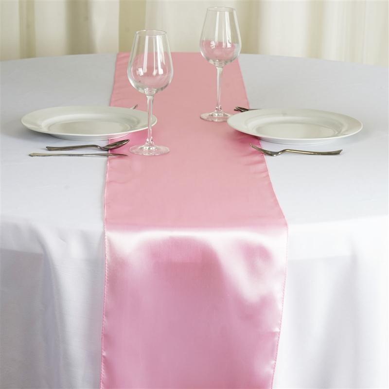 12x108" Satin Table Top Runner Wedding Decorations