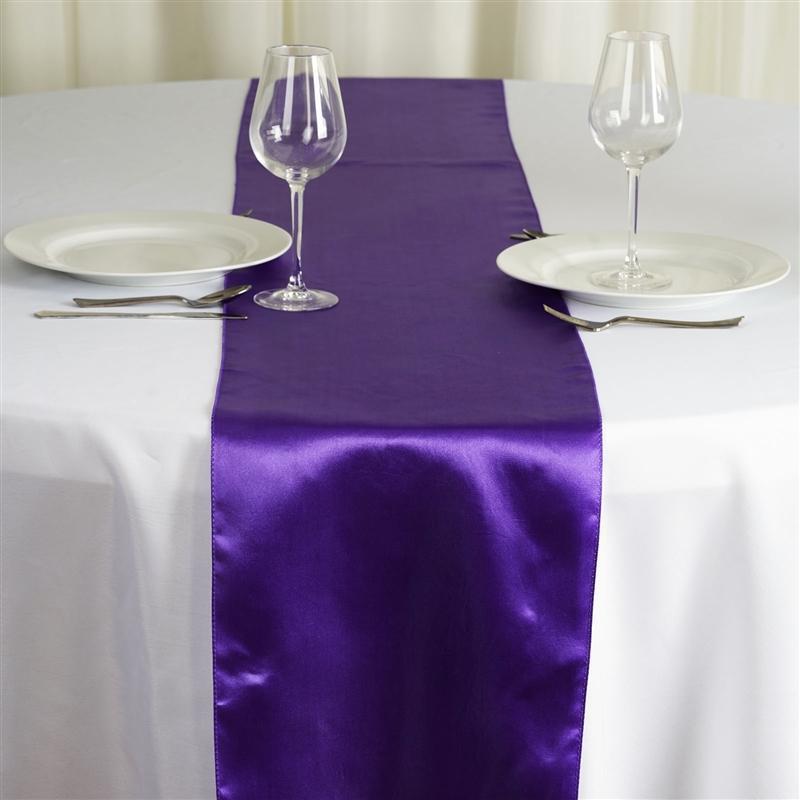 12x108" Satin Table Top Runner Wedding Decorations