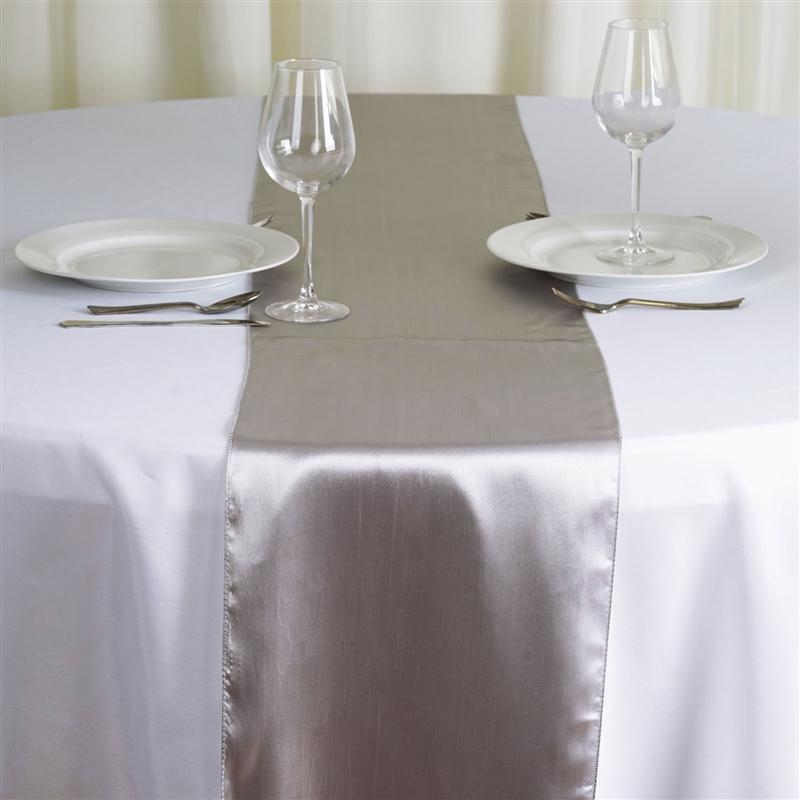 12x108" Satin Table Top Runner Wedding Decorations