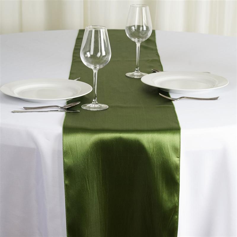 12x108" Satin Table Top Runner Wedding Decorations