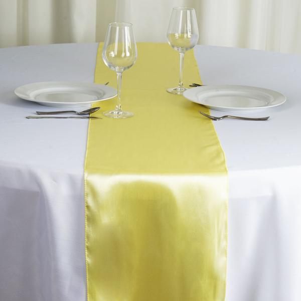 12x108" Satin Table Top Runner Wedding Decorations