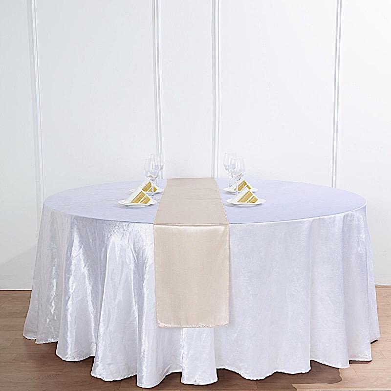 12x108" Satin Table Top Runner Wedding Decorations