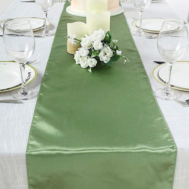 12x108" Satin Table Top Runner Wedding Decorations