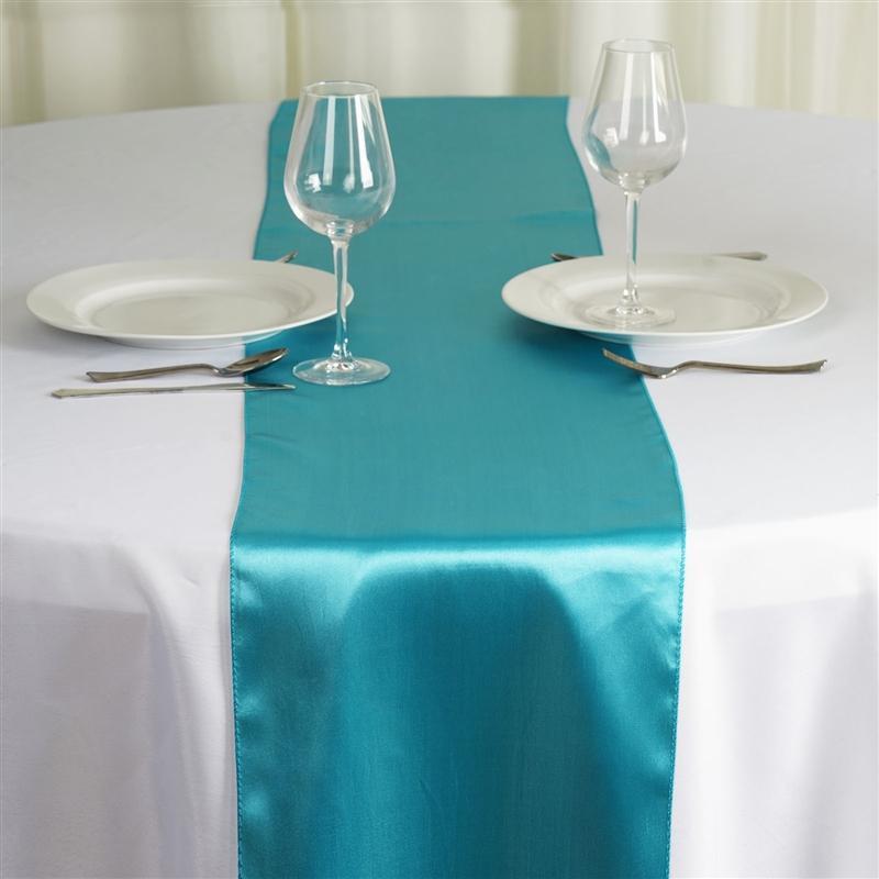 12x108" Satin Table Top Runner Wedding Decorations
