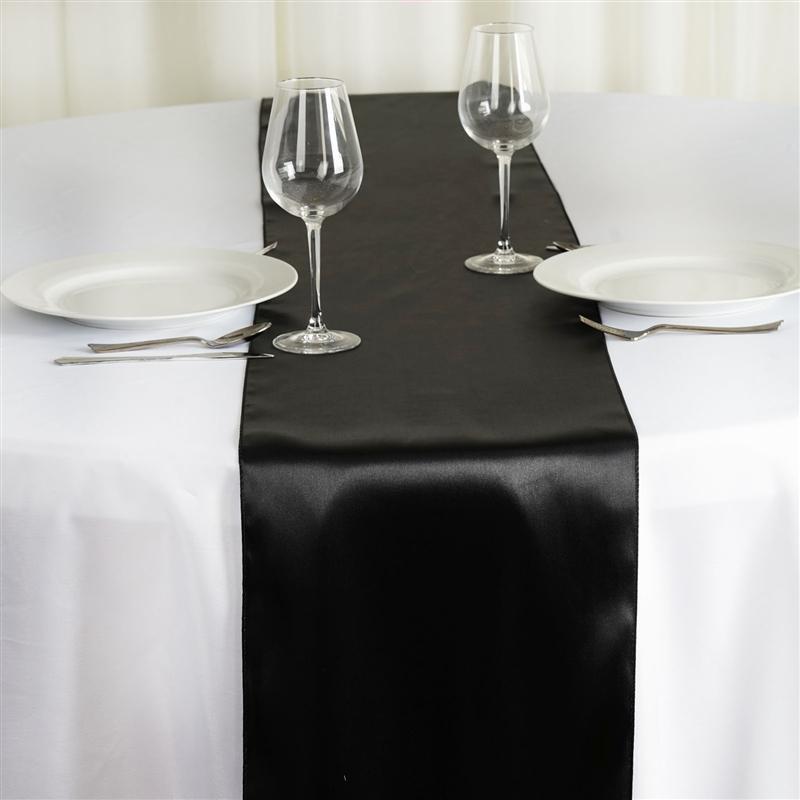 12x108" Satin Table Top Runner Wedding Decorations