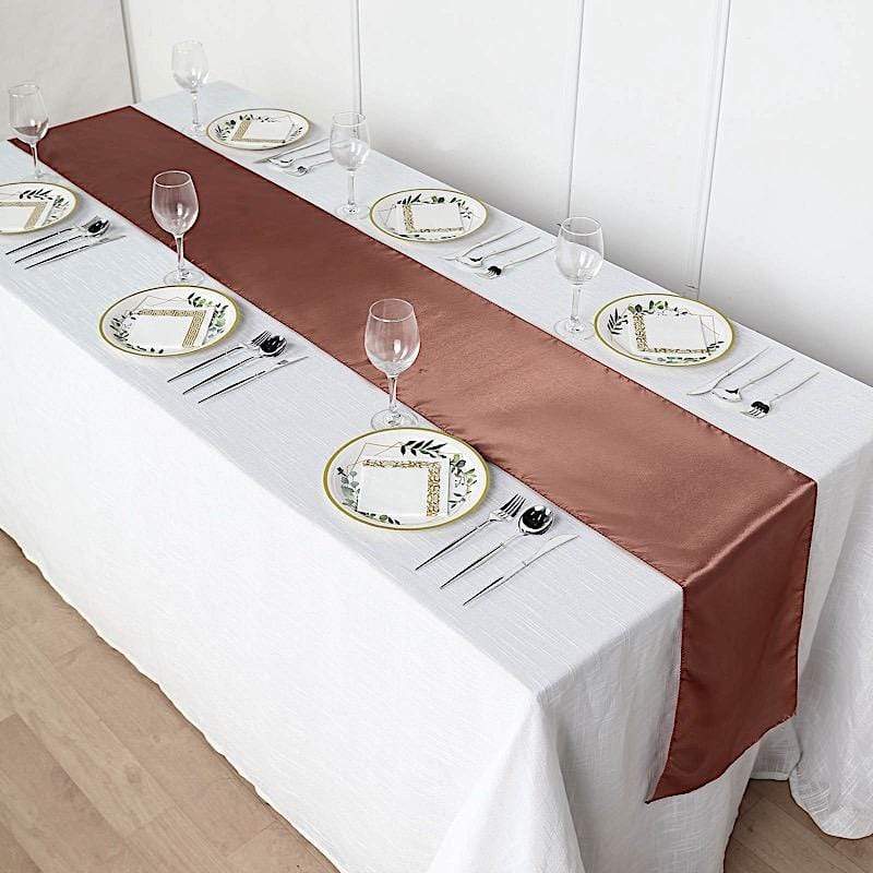 12x108" Satin Table Top Runner Wedding Decorations