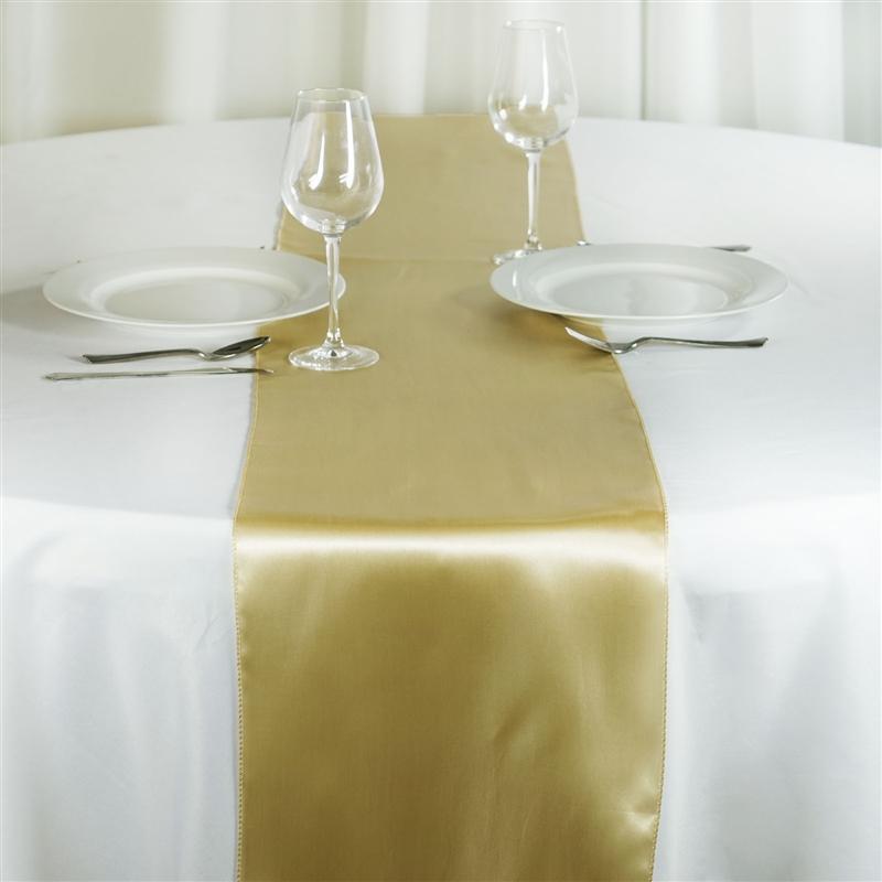 12x108" Satin Table Top Runner Wedding Decorations