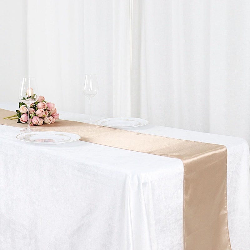 12x108" Satin Table Top Runner Wedding Decorations