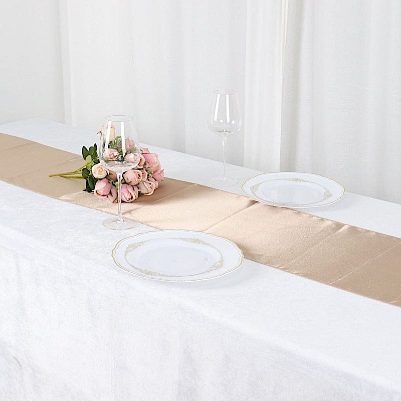 12x108" Satin Table Top Runner Wedding Decorations