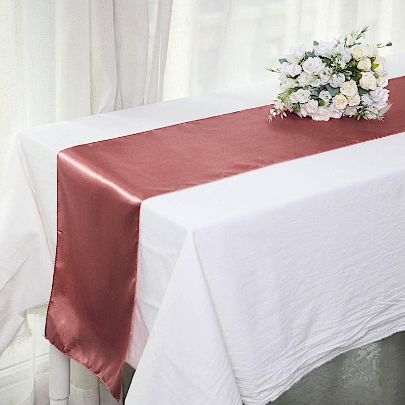 12x108" Satin Table Top Runner Wedding Decorations