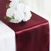 12x108" Satin Table Top Runner Wedding Decorations RUN_STN_BURG