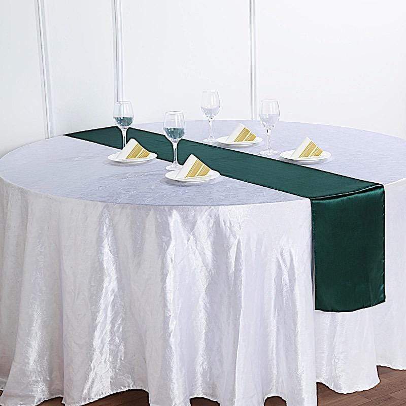 12x108" Satin Table Top Runner Wedding Decorations RUN_STN_HUNT