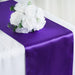 12x108" Satin Table Top Runner Wedding Decorations RUN_STN_PURP