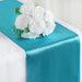 12x108" Satin Table Top Runner Wedding Decorations RUN_STN_TURQ