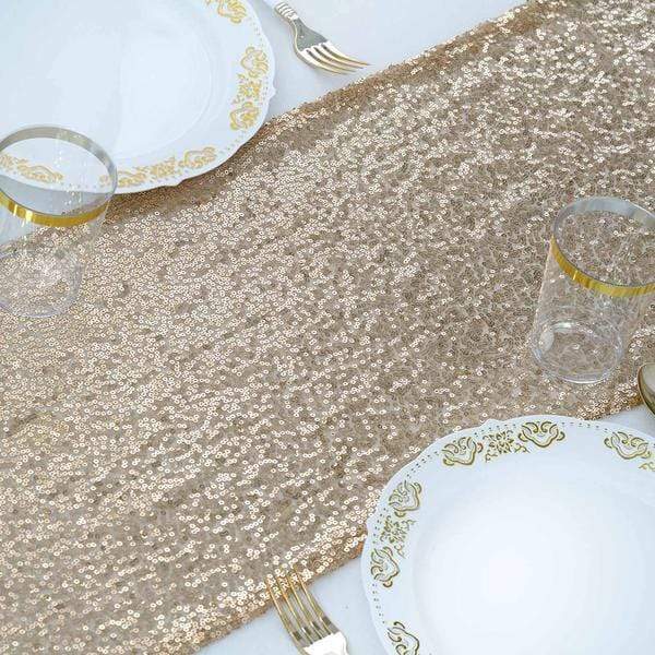 12x108" Sequined Table Runner Wedding Decorations