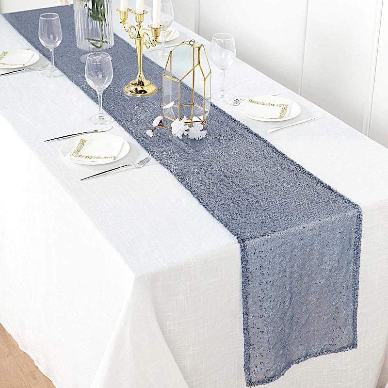 12x108" Sequined Table Runner Wedding Decorations