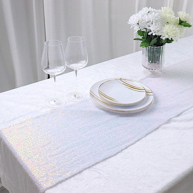 12x108" Sequined Table Runner Wedding Decorations