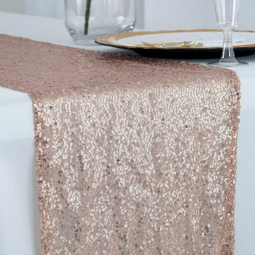 12x108" Sequined Table Runner Wedding Decorations RUN_02_046