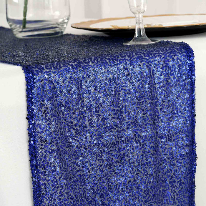 12x108" Sequined Table Runner Wedding Decorations RUN_02_ROY