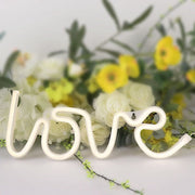 13" Love Neon Sign LED Backdrop Hanging Wall Decor Lights - Warm White LED_NEOSIGN02_LOVE_CLR