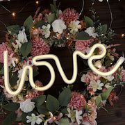 13" Love Neon Sign LED Backdrop Hanging Wall Decor Lights - Warm White LED_NEOSIGN02_LOVE_CLR