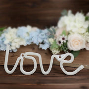 13" Love Neon Sign LED Backdrop Hanging Wall Decor Lights - Warm White LED_NEOSIGN02_LOVE_CLR