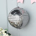 13" wide Disco Ball Orb Mylar Foil Balloon - Silver BLOON_FOL0010_15